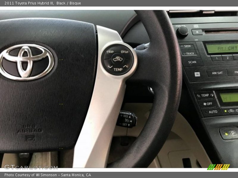 Black / Bisque 2011 Toyota Prius Hybrid III