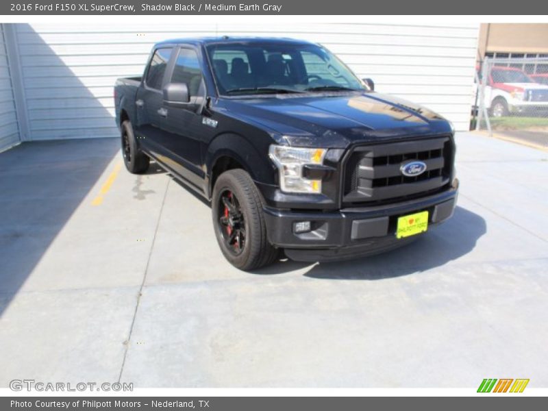 Shadow Black / Medium Earth Gray 2016 Ford F150 XL SuperCrew