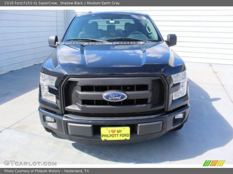 Shadow Black / Medium Earth Gray 2016 Ford F150 XL SuperCrew