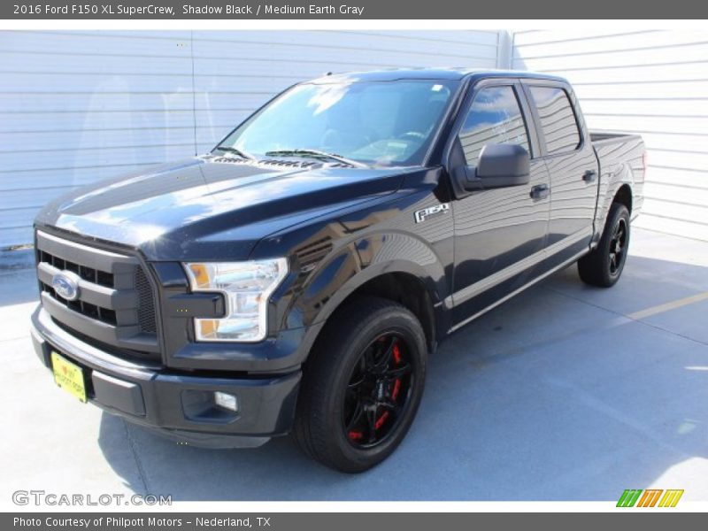 Shadow Black / Medium Earth Gray 2016 Ford F150 XL SuperCrew