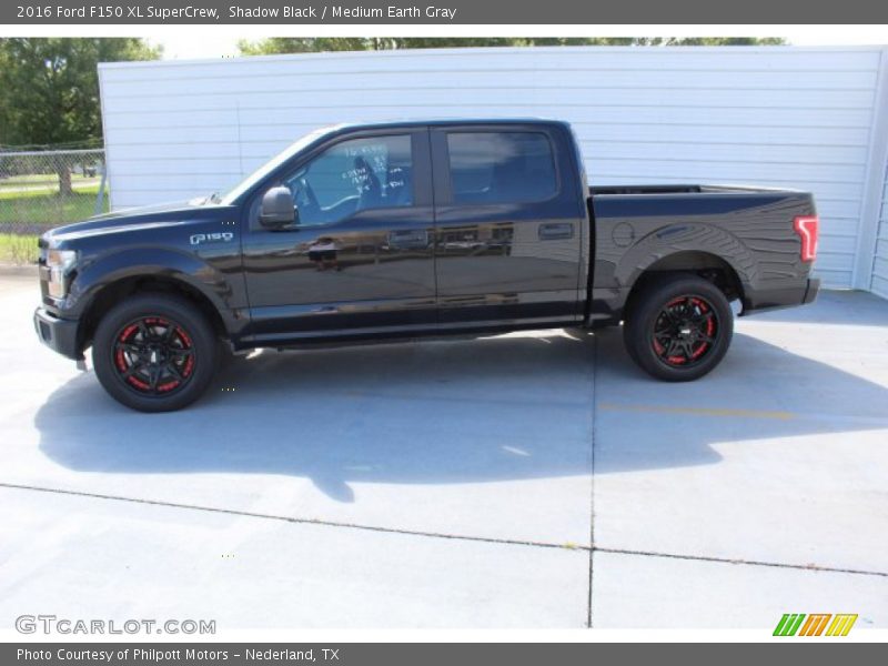 Shadow Black / Medium Earth Gray 2016 Ford F150 XL SuperCrew