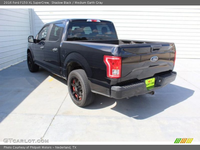 Shadow Black / Medium Earth Gray 2016 Ford F150 XL SuperCrew
