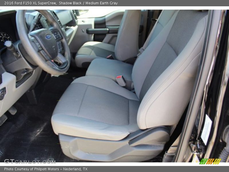 Shadow Black / Medium Earth Gray 2016 Ford F150 XL SuperCrew