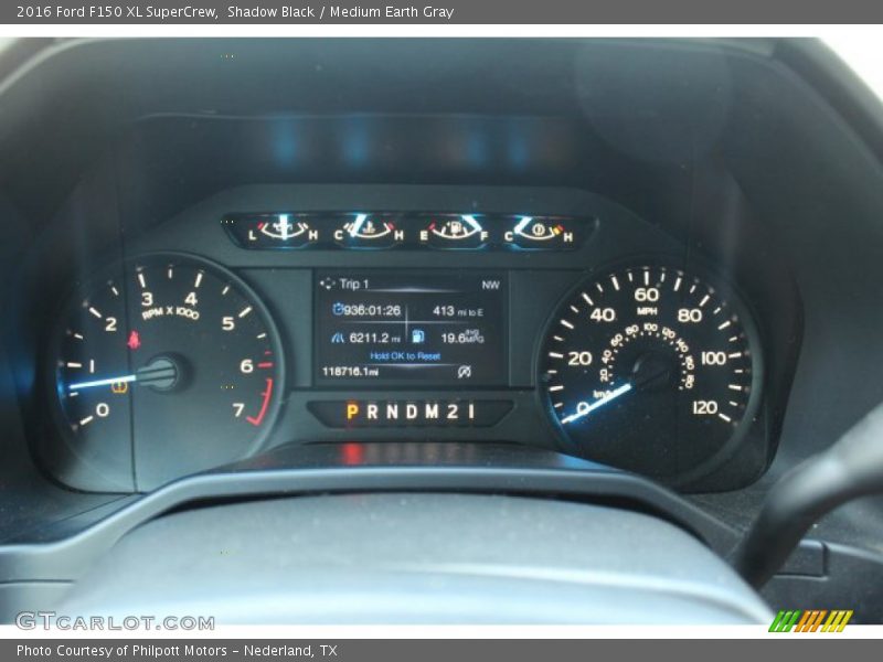 Shadow Black / Medium Earth Gray 2016 Ford F150 XL SuperCrew