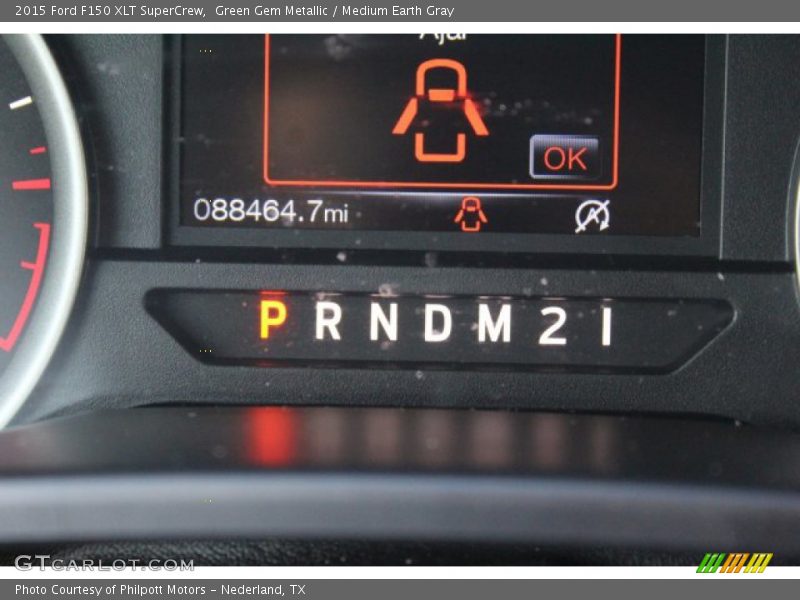Green Gem Metallic / Medium Earth Gray 2015 Ford F150 XLT SuperCrew