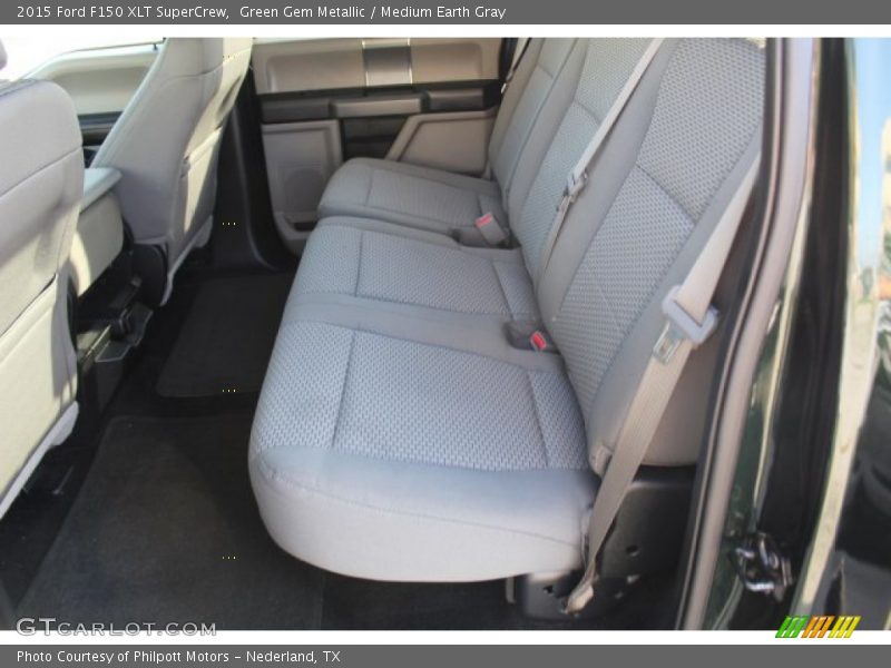 Green Gem Metallic / Medium Earth Gray 2015 Ford F150 XLT SuperCrew