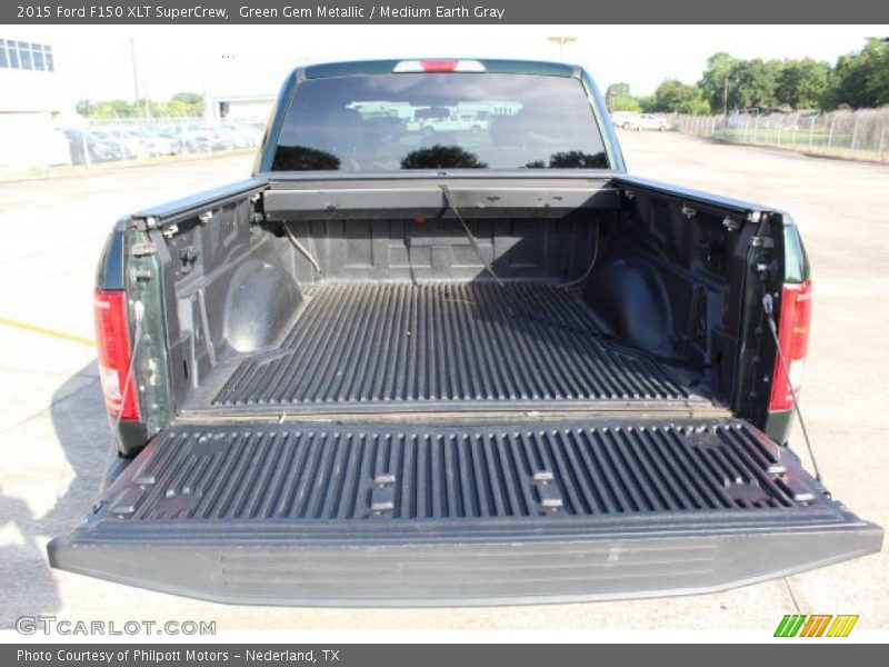 Green Gem Metallic / Medium Earth Gray 2015 Ford F150 XLT SuperCrew