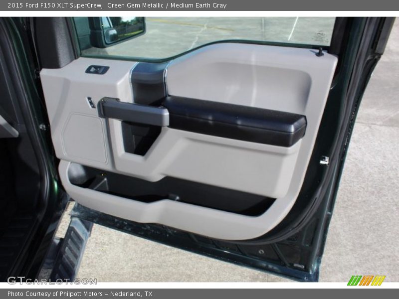 Green Gem Metallic / Medium Earth Gray 2015 Ford F150 XLT SuperCrew