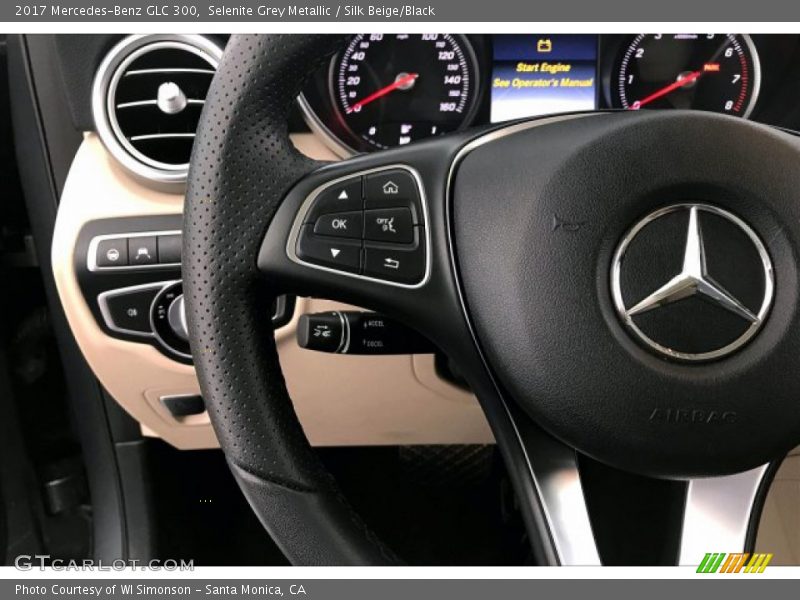Selenite Grey Metallic / Silk Beige/Black 2017 Mercedes-Benz GLC 300