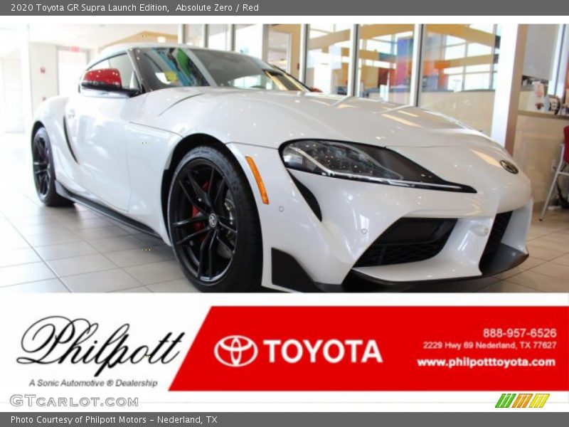 Absolute Zero / Red 2020 Toyota GR Supra Launch Edition