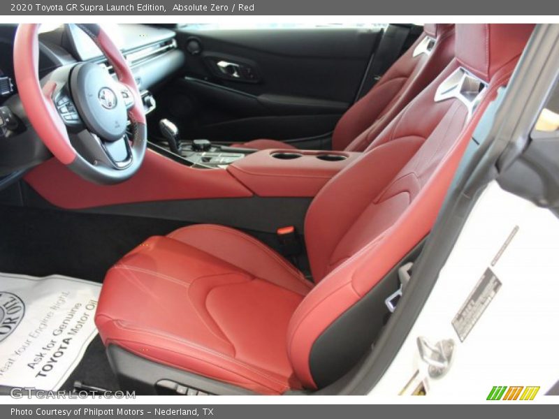 Front Seat of 2020 GR Supra Launch Edition