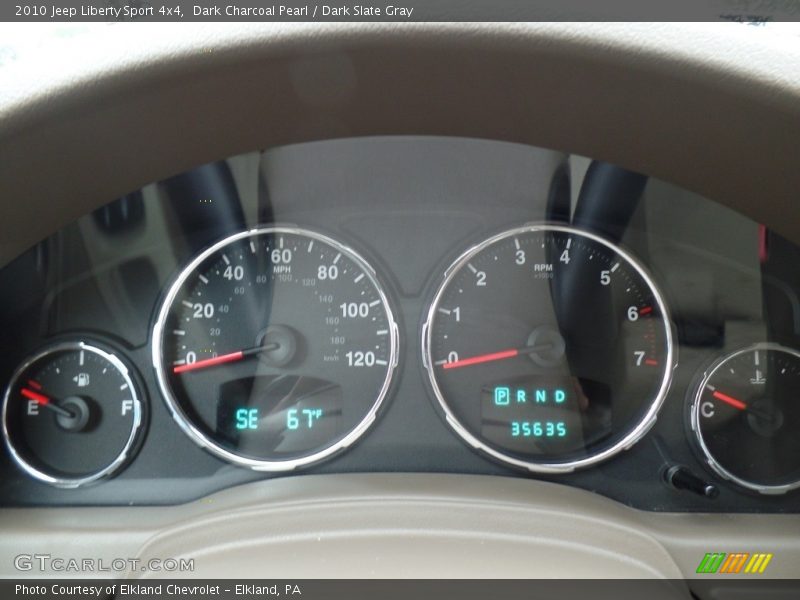 Dark Charcoal Pearl / Dark Slate Gray 2010 Jeep Liberty Sport 4x4