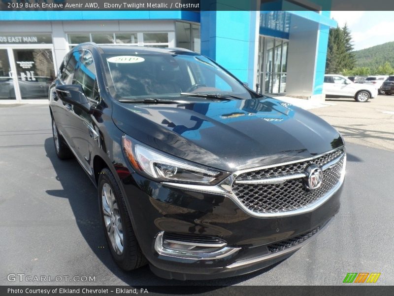 Ebony Twilight Metallic / Chestnut 2019 Buick Enclave Avenir AWD