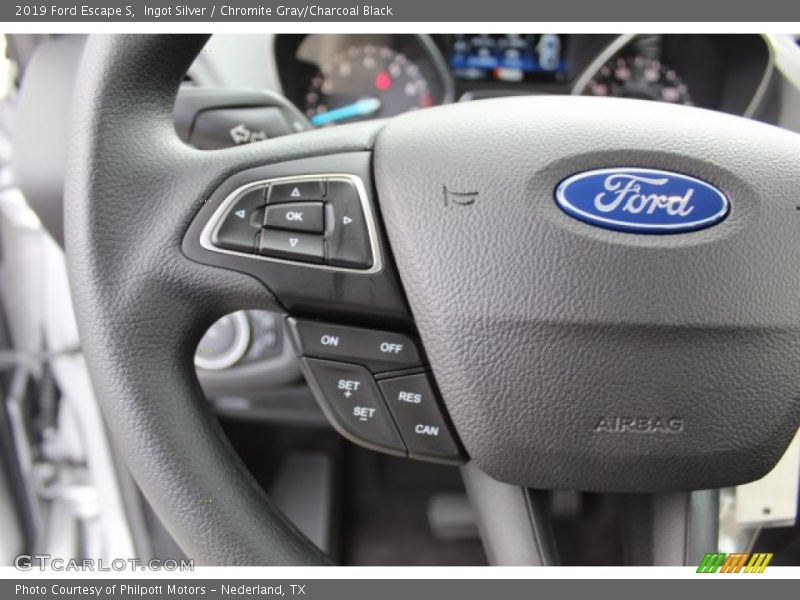 Ingot Silver / Chromite Gray/Charcoal Black 2019 Ford Escape S