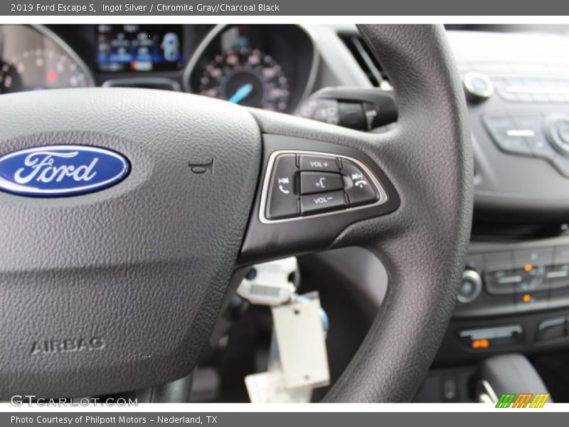 Ingot Silver / Chromite Gray/Charcoal Black 2019 Ford Escape S