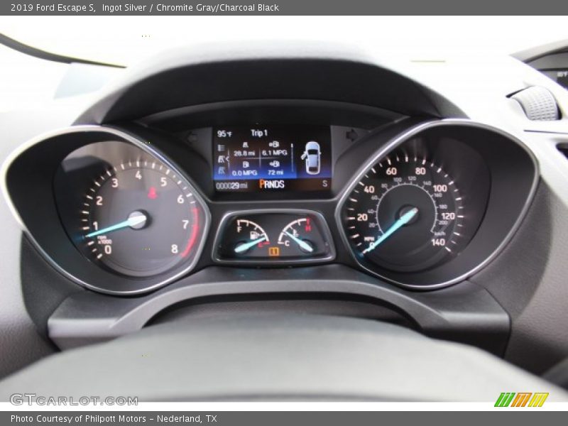 Ingot Silver / Chromite Gray/Charcoal Black 2019 Ford Escape S