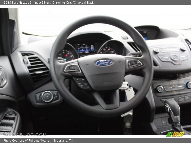 Ingot Silver / Chromite Gray/Charcoal Black 2019 Ford Escape S