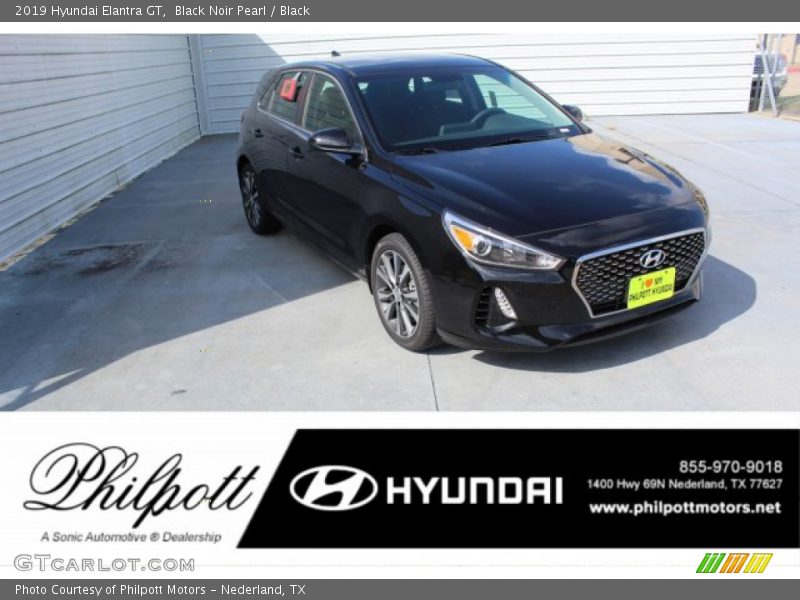 Black Noir Pearl / Black 2019 Hyundai Elantra GT