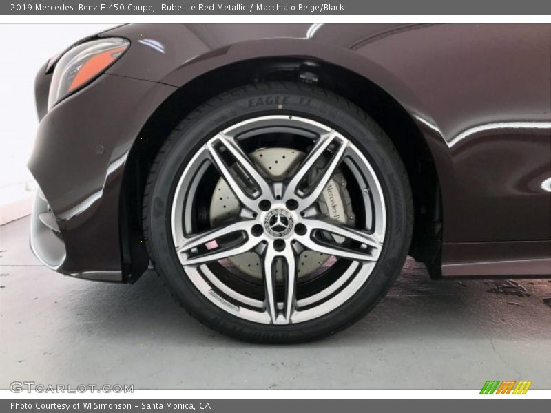 Rubellite Red Metallic / Macchiato Beige/Black 2019 Mercedes-Benz E 450 Coupe