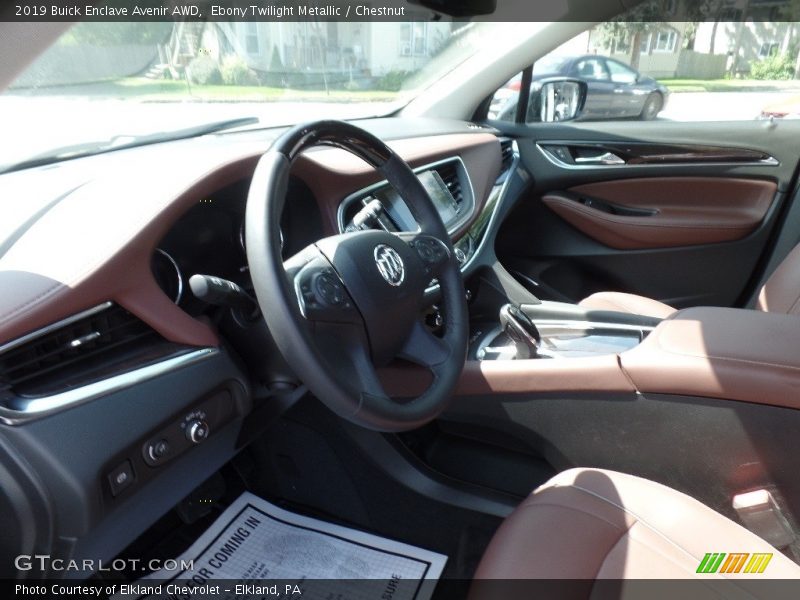 Ebony Twilight Metallic / Chestnut 2019 Buick Enclave Avenir AWD