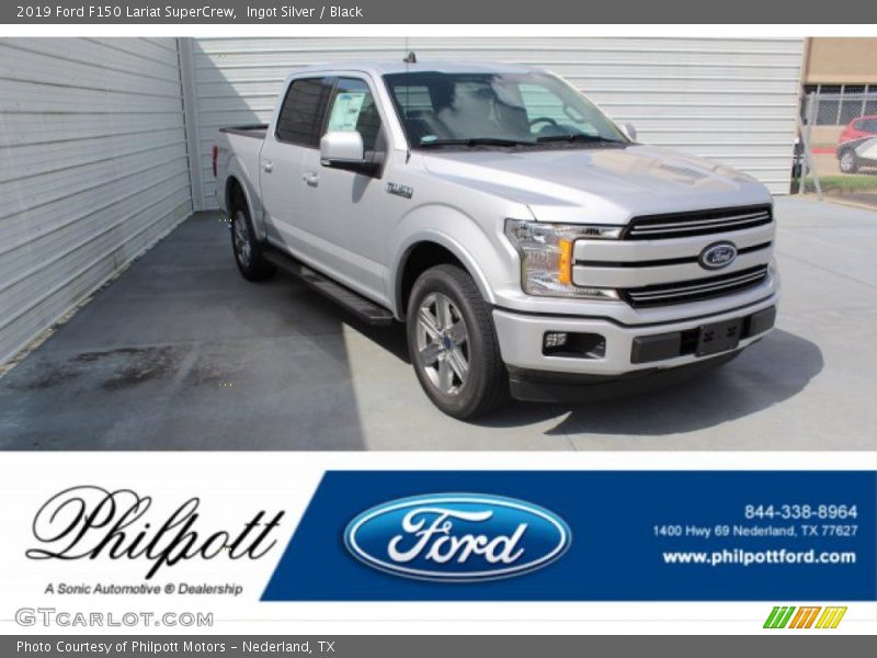 Ingot Silver / Black 2019 Ford F150 Lariat SuperCrew