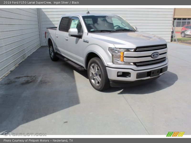 Ingot Silver / Black 2019 Ford F150 Lariat SuperCrew