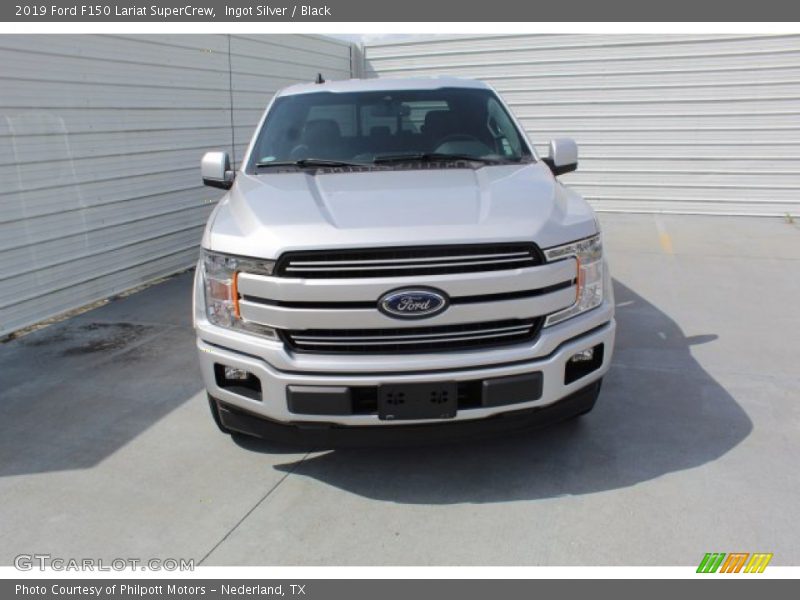 Ingot Silver / Black 2019 Ford F150 Lariat SuperCrew