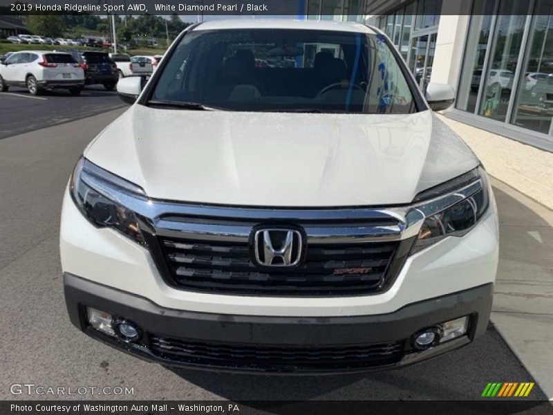 White Diamond Pearl / Black 2019 Honda Ridgeline Sport AWD