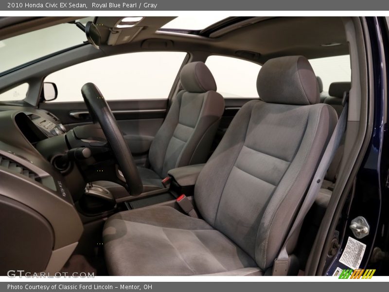 Royal Blue Pearl / Gray 2010 Honda Civic EX Sedan