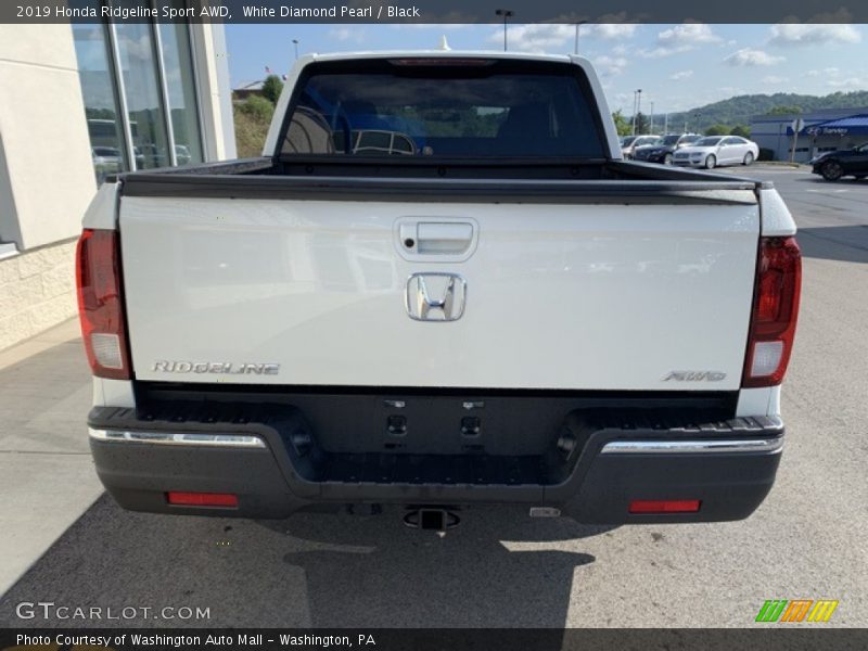 White Diamond Pearl / Black 2019 Honda Ridgeline Sport AWD