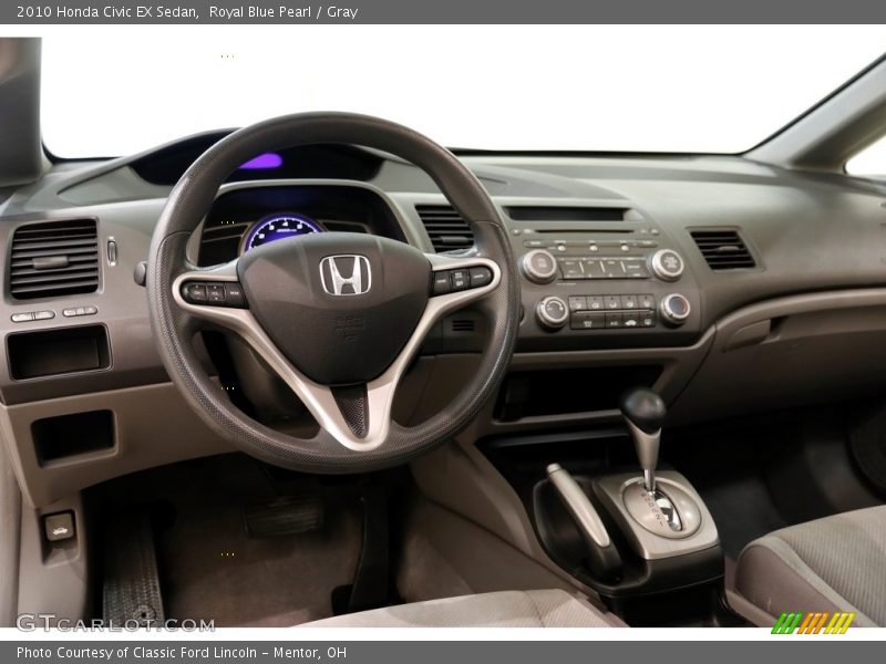 Royal Blue Pearl / Gray 2010 Honda Civic EX Sedan