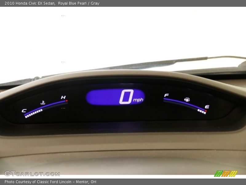 Royal Blue Pearl / Gray 2010 Honda Civic EX Sedan