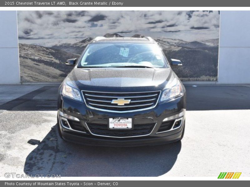 Black Granite Metallic / Ebony 2015 Chevrolet Traverse LT AWD