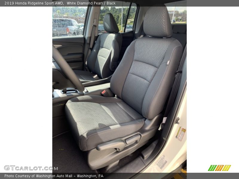 White Diamond Pearl / Black 2019 Honda Ridgeline Sport AWD