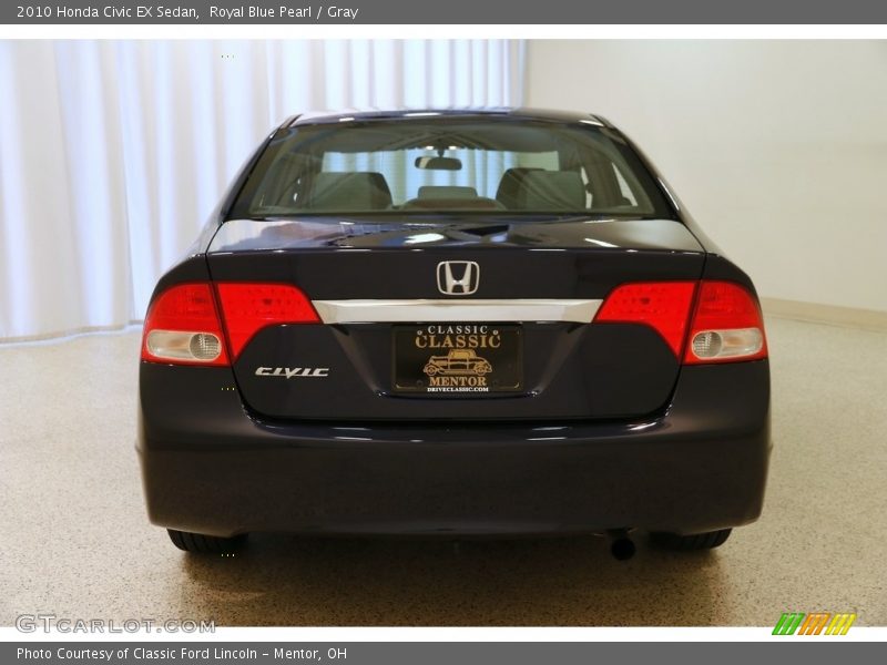 Royal Blue Pearl / Gray 2010 Honda Civic EX Sedan