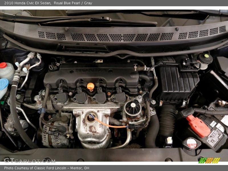 Royal Blue Pearl / Gray 2010 Honda Civic EX Sedan