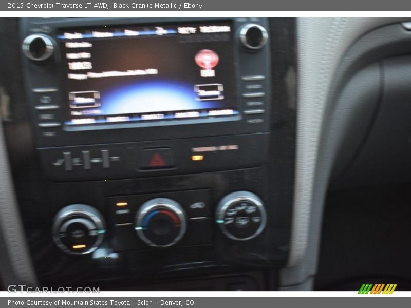 Black Granite Metallic / Ebony 2015 Chevrolet Traverse LT AWD
