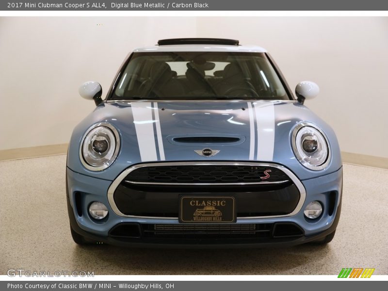 Digital Blue Metallic / Carbon Black 2017 Mini Clubman Cooper S ALL4