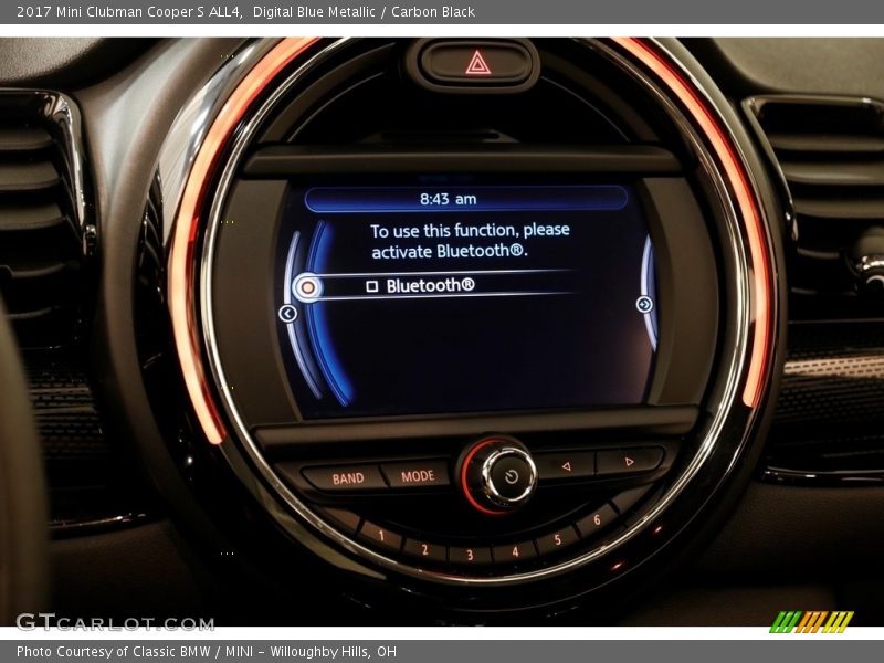 Digital Blue Metallic / Carbon Black 2017 Mini Clubman Cooper S ALL4