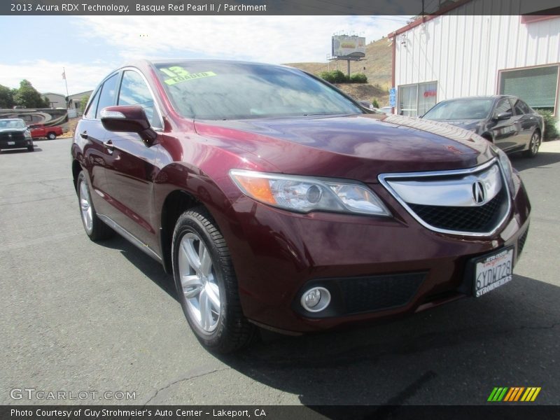 Basque Red Pearl II / Parchment 2013 Acura RDX Technology