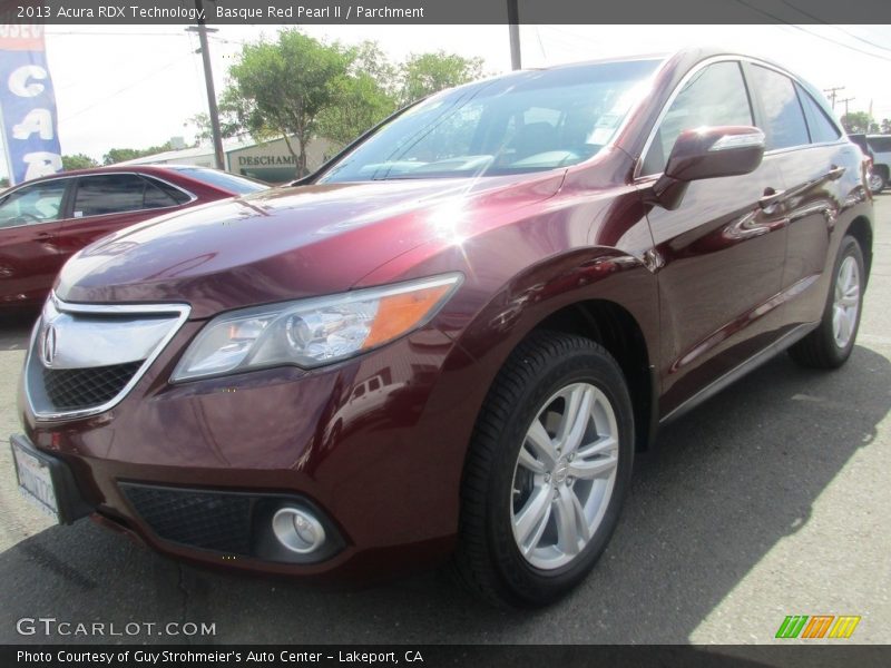 Basque Red Pearl II / Parchment 2013 Acura RDX Technology