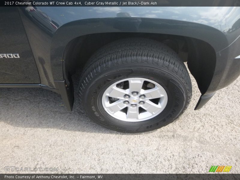 Cyber Gray Metallic / Jet Black/­Dark Ash 2017 Chevrolet Colorado WT Crew Cab 4x4