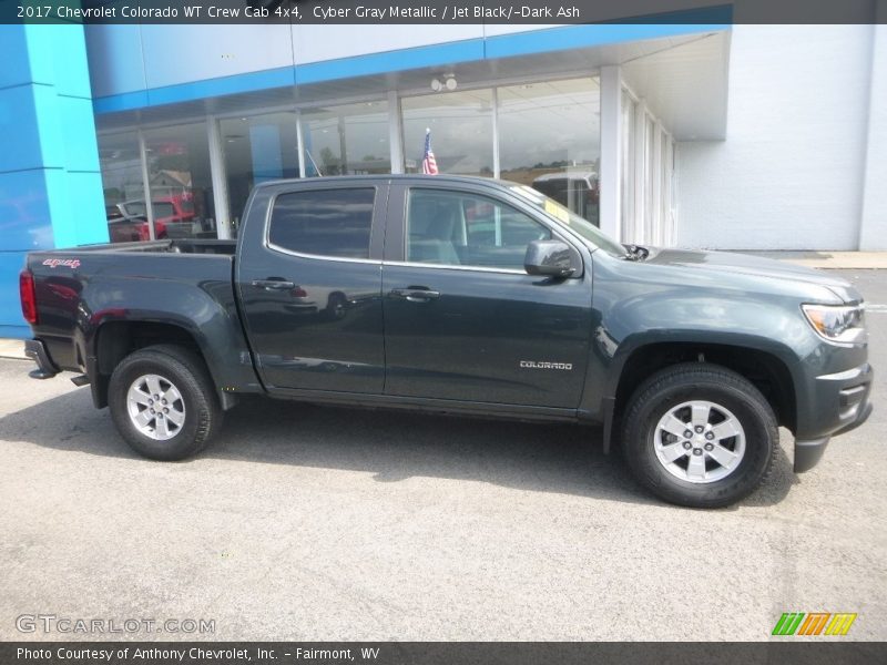 Cyber Gray Metallic / Jet Black/­Dark Ash 2017 Chevrolet Colorado WT Crew Cab 4x4
