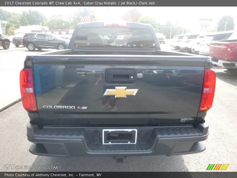 Cyber Gray Metallic / Jet Black/­Dark Ash 2017 Chevrolet Colorado WT Crew Cab 4x4