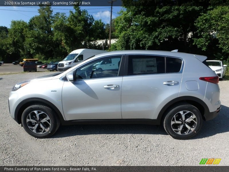 Sparkling Silver / Black 2020 Kia Sportage LX AWD