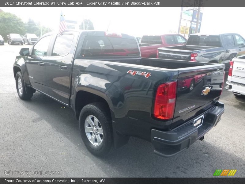 Cyber Gray Metallic / Jet Black/­Dark Ash 2017 Chevrolet Colorado WT Crew Cab 4x4