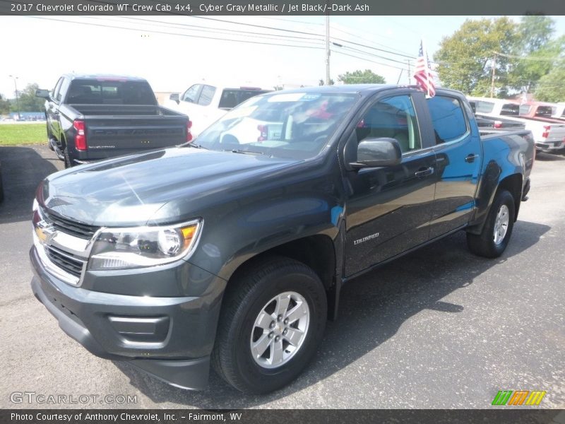 Cyber Gray Metallic / Jet Black/­Dark Ash 2017 Chevrolet Colorado WT Crew Cab 4x4