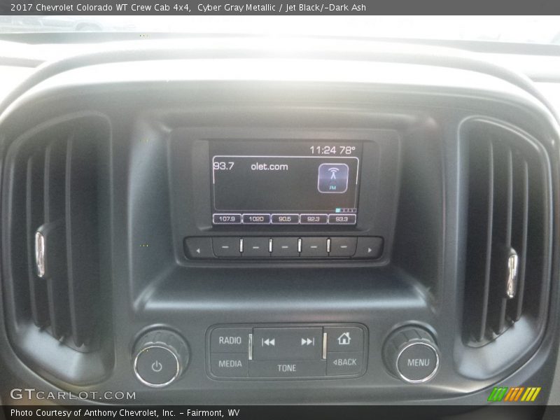 Cyber Gray Metallic / Jet Black/­Dark Ash 2017 Chevrolet Colorado WT Crew Cab 4x4