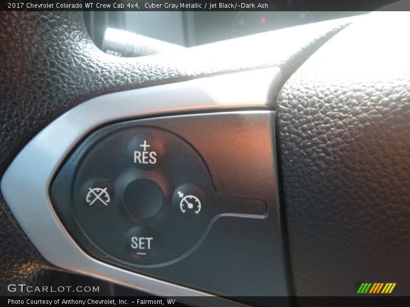 Cyber Gray Metallic / Jet Black/­Dark Ash 2017 Chevrolet Colorado WT Crew Cab 4x4