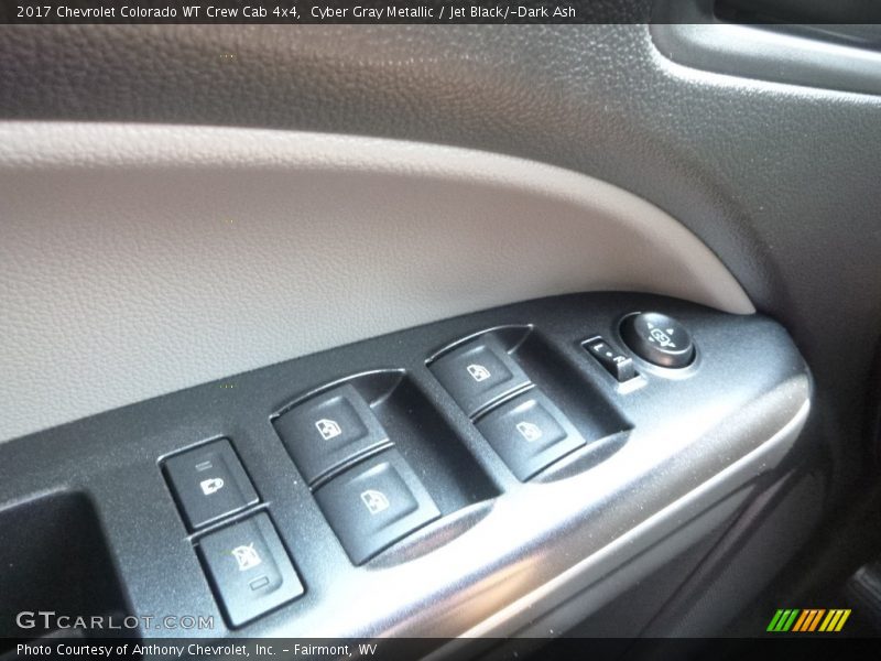 Cyber Gray Metallic / Jet Black/­Dark Ash 2017 Chevrolet Colorado WT Crew Cab 4x4
